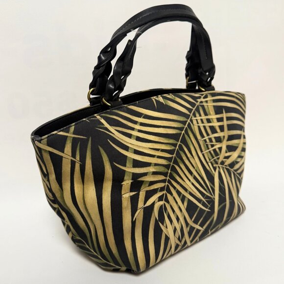 Y2K Vintage Fossil Fan Palm Print Hand & Shoulder Bag – Excellent Condition - Picture 3 of 14